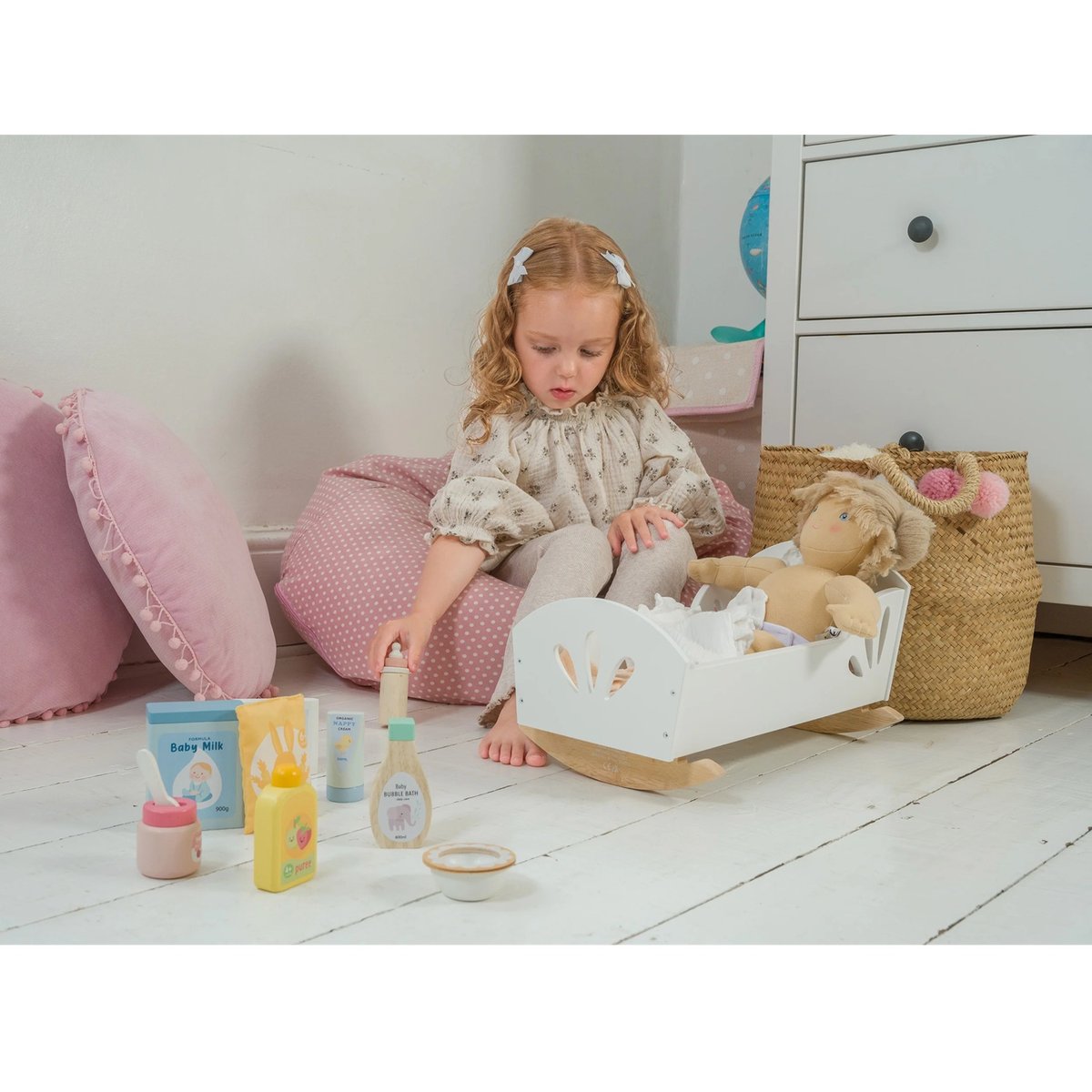 Coffret de soins pour bébé beige, TENDER LEAF TOYS