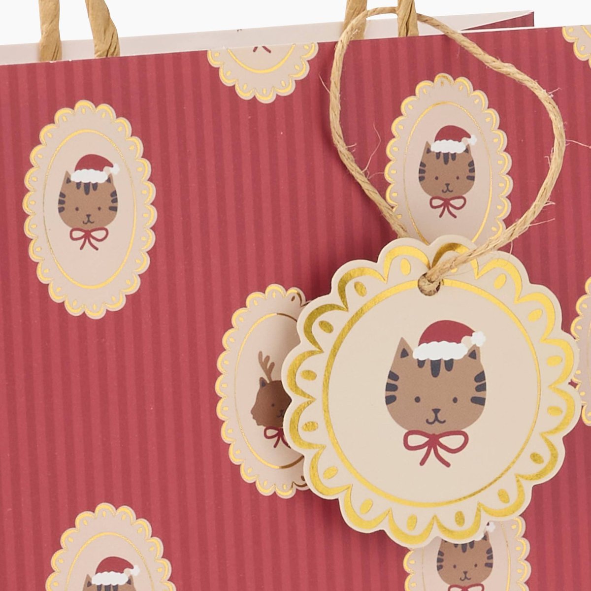 Sac cadeau rouge, MONOPRIX
