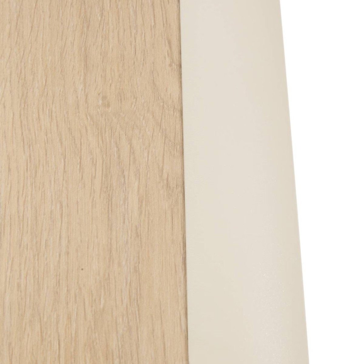Table de jardin pliable 4 places en aluminium et verre effet bois AZUA beige, HESPERIDE