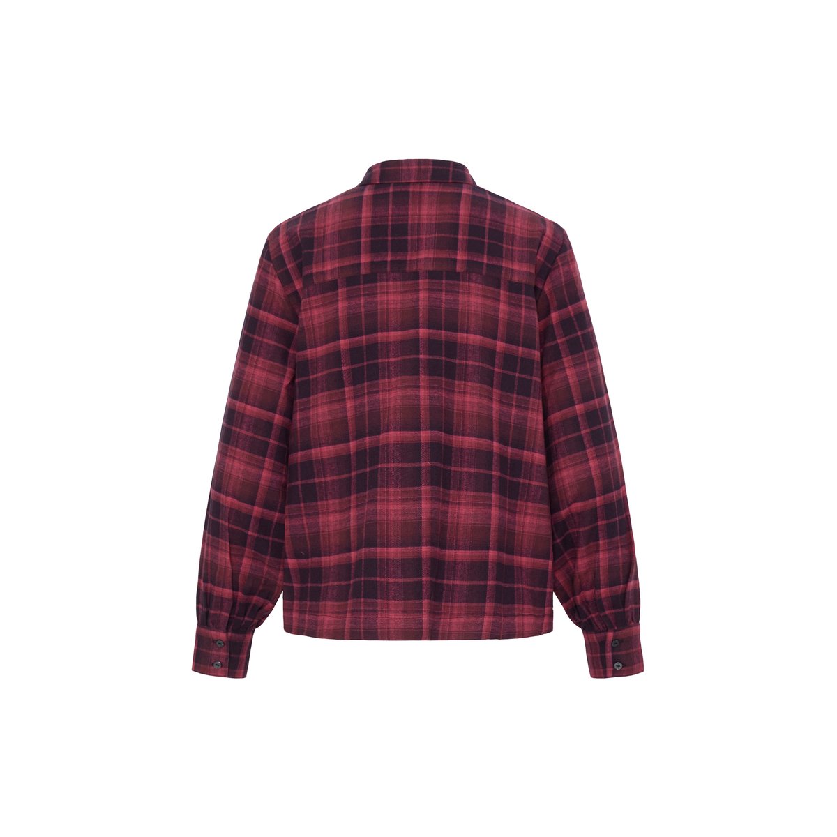 Chemise à manches longues rose fruit dove check, ICHI