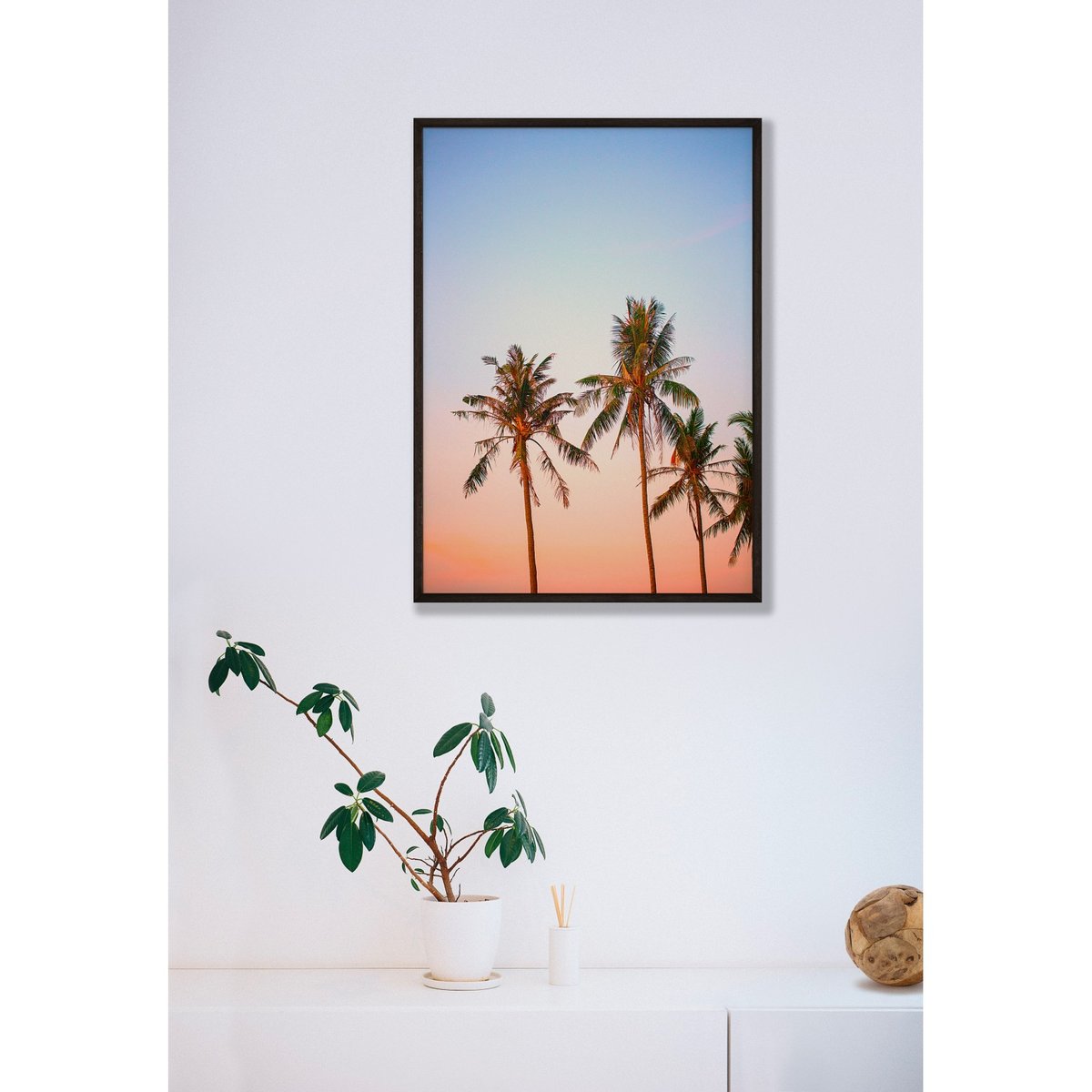 Poster Nature Tropicale 3 blanc, L'AFFICHERIE