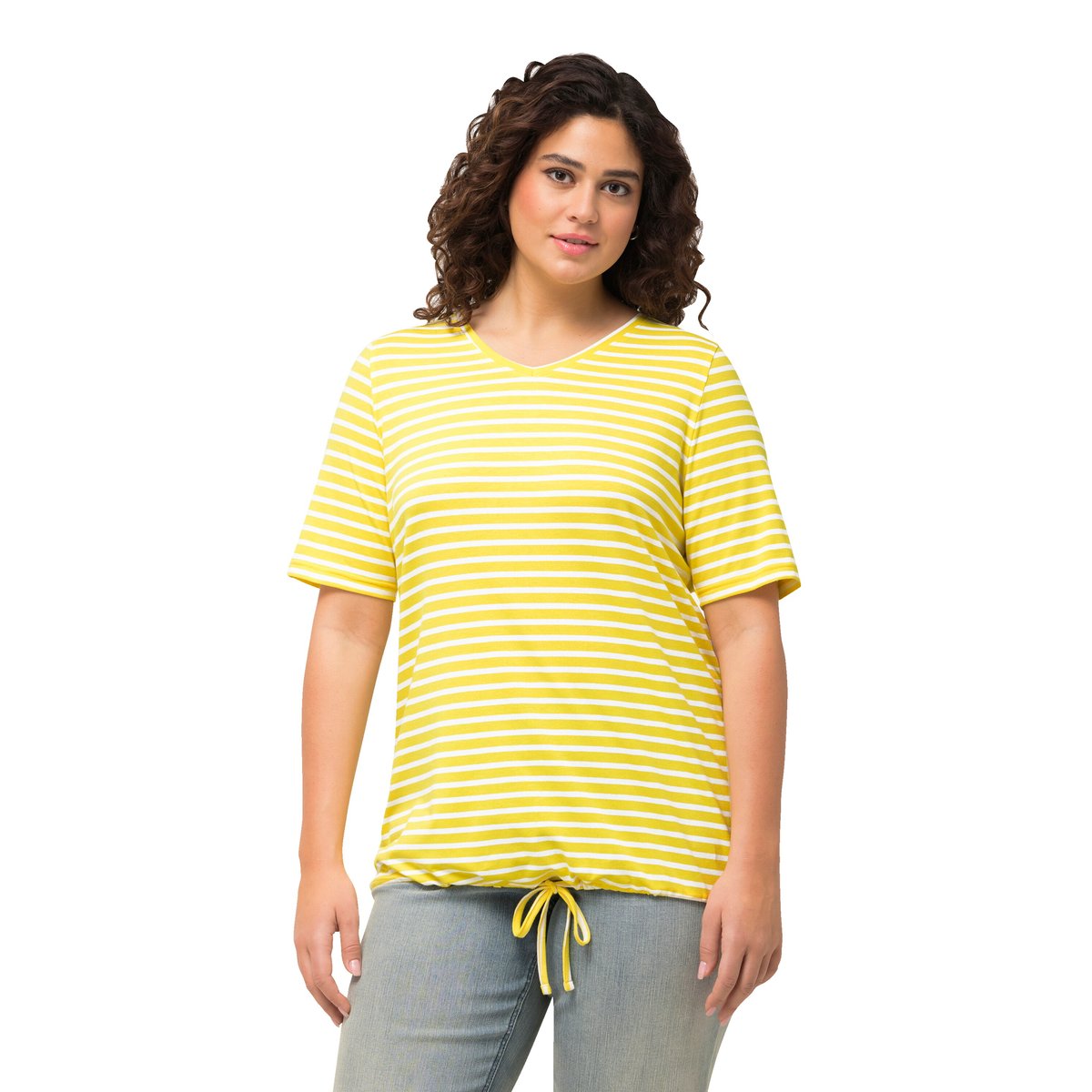 T-shirt à rayures bouton d'or, ULLA POPKEN
