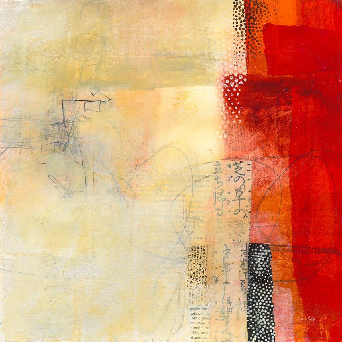 Tableau sino collage tableau alu dibond, HEXOA