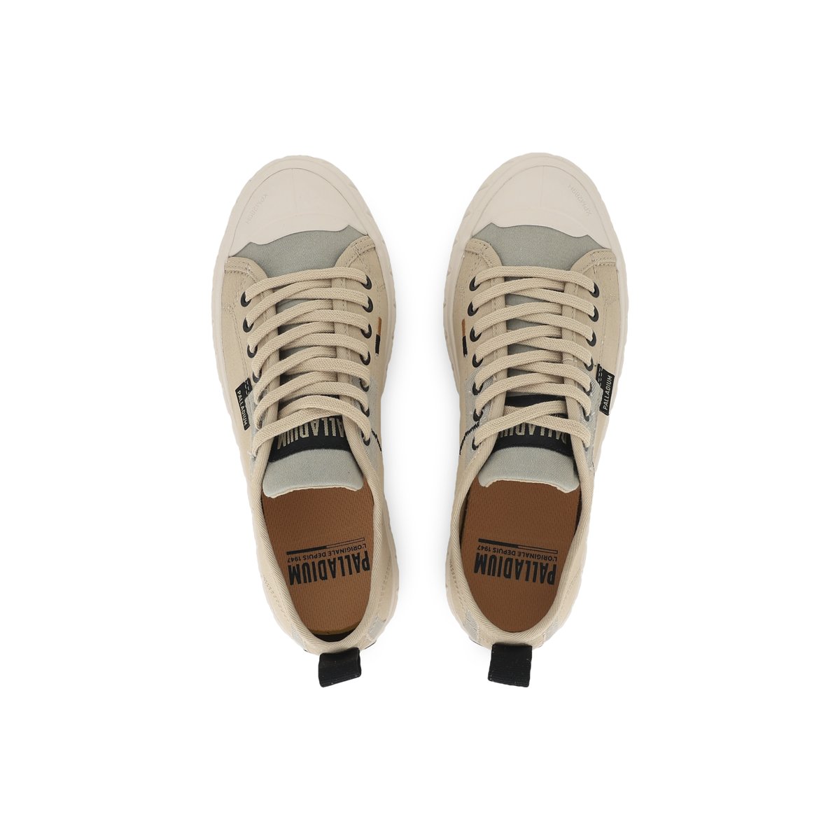 Baskets montantes en coton PALLA ACE HTG SUPPLY beige-mojave desert, PALLADIUM