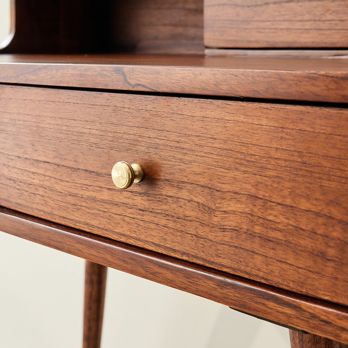 Coiffeuse en bois massif VINTAGE marron, BERAH GETAH