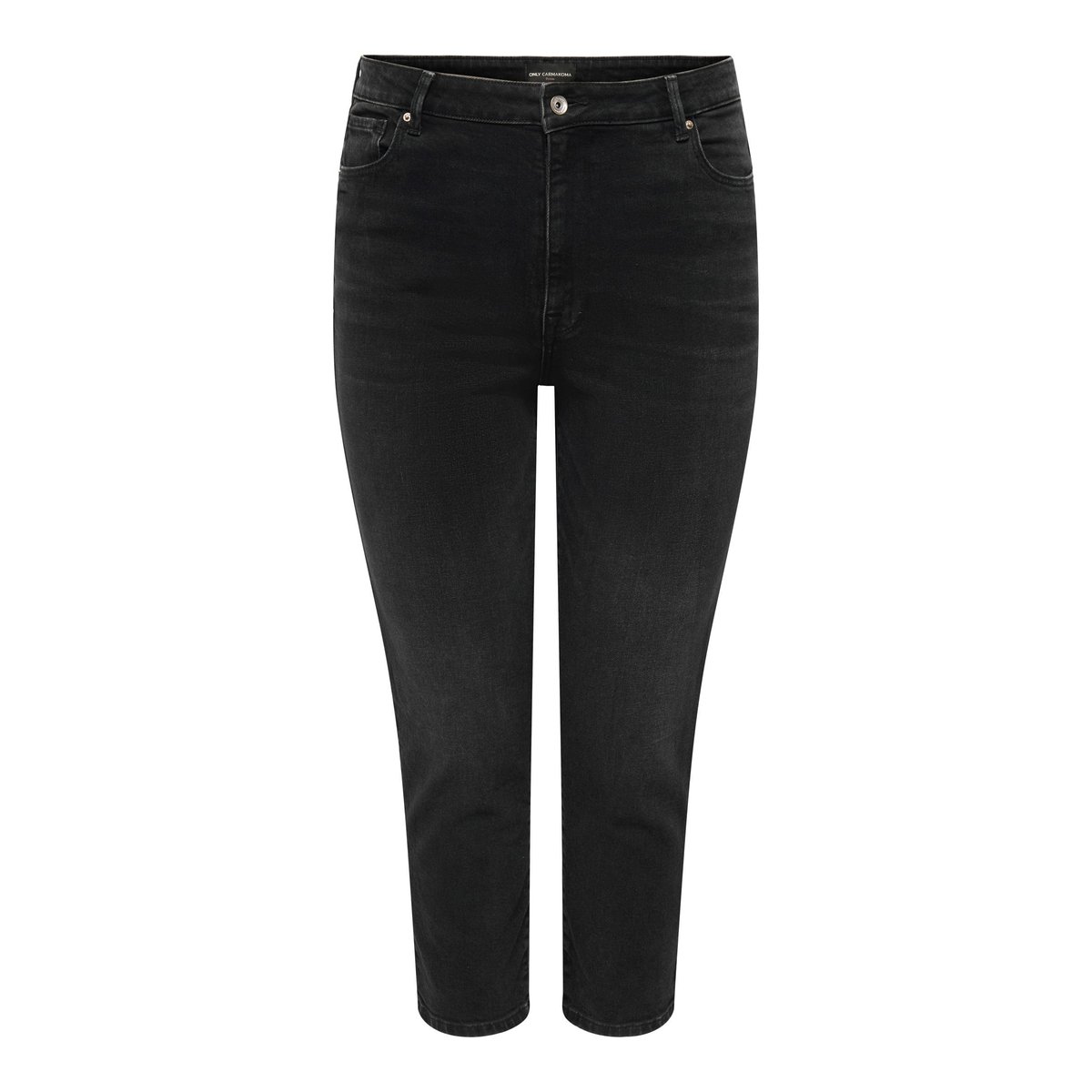 Jean Coupe Droite washed black, ONLY CARMAKOMA