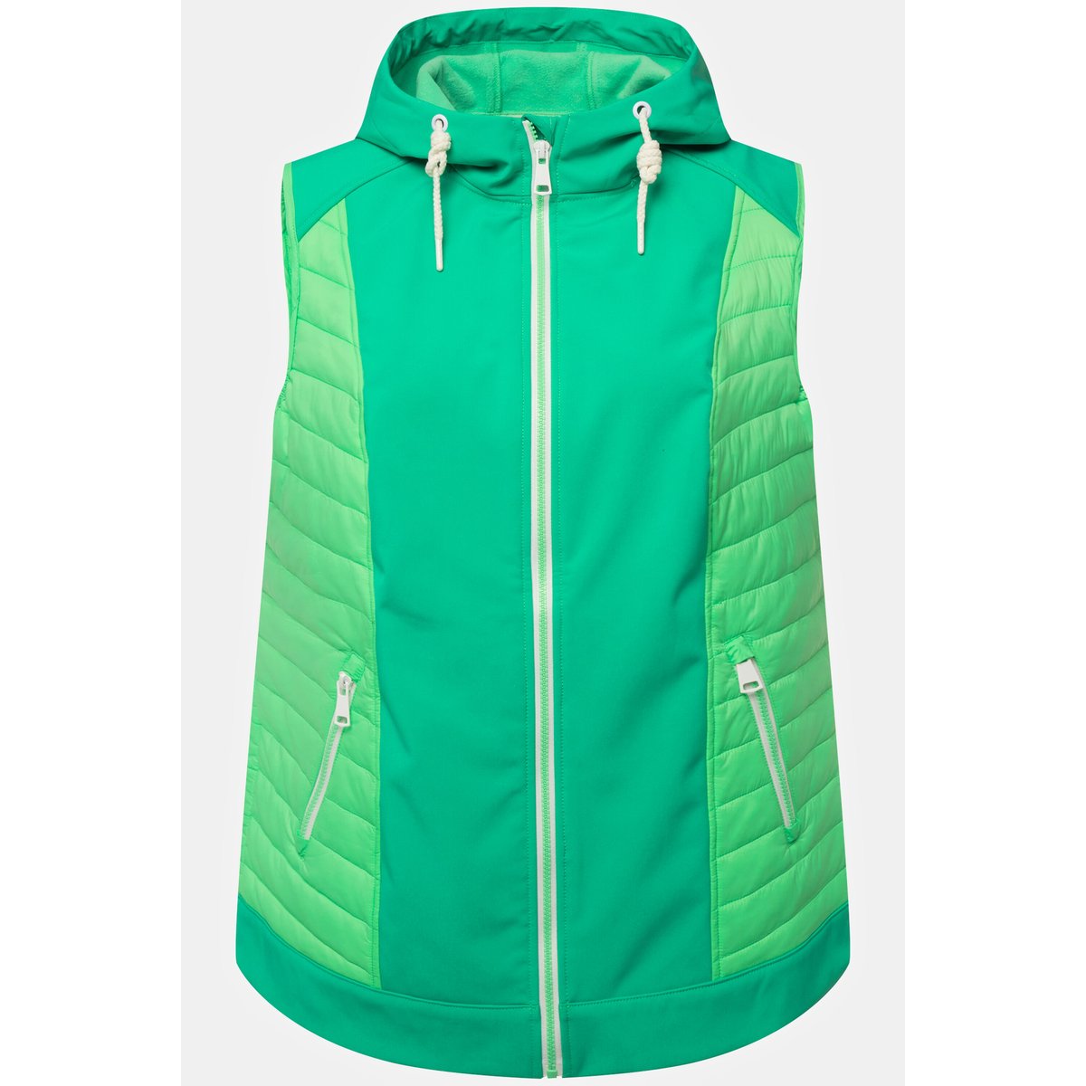 Gilet à capuche hybride HYPRAR, imperméable vert printanier, ULLA POPKEN