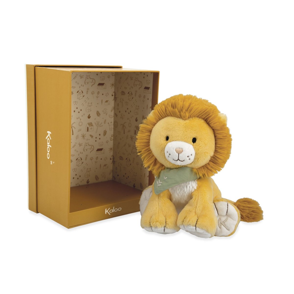 Peluche lion - 17 cm jaune, KALOO