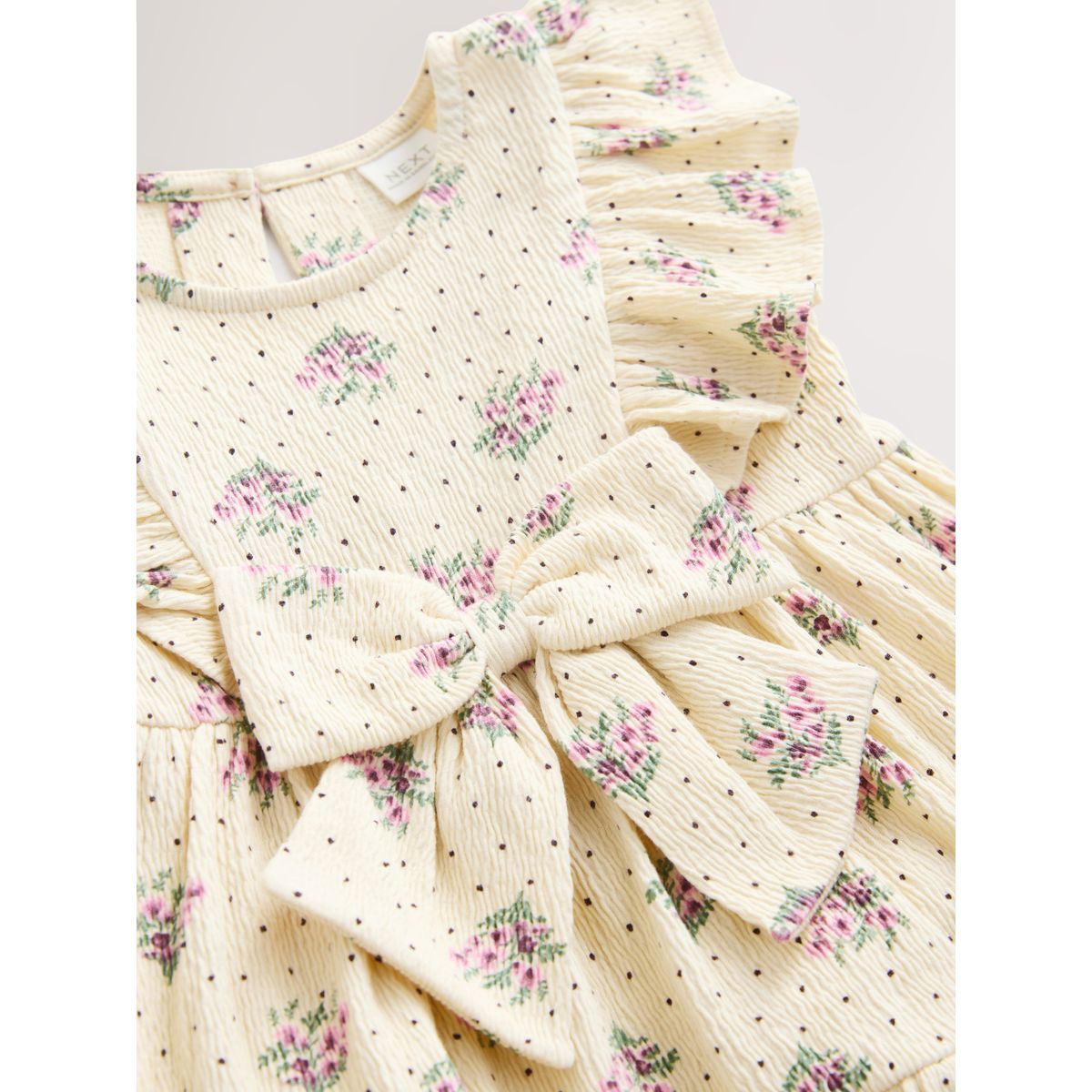Robe d'été sans manches avec nœud écru, NEXT