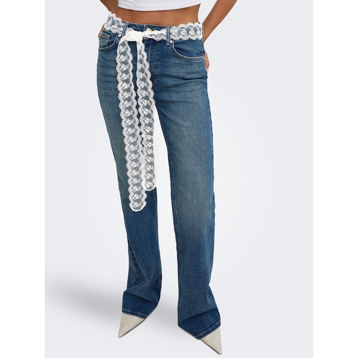 Jean Flared medium blue denim 1, ONLY