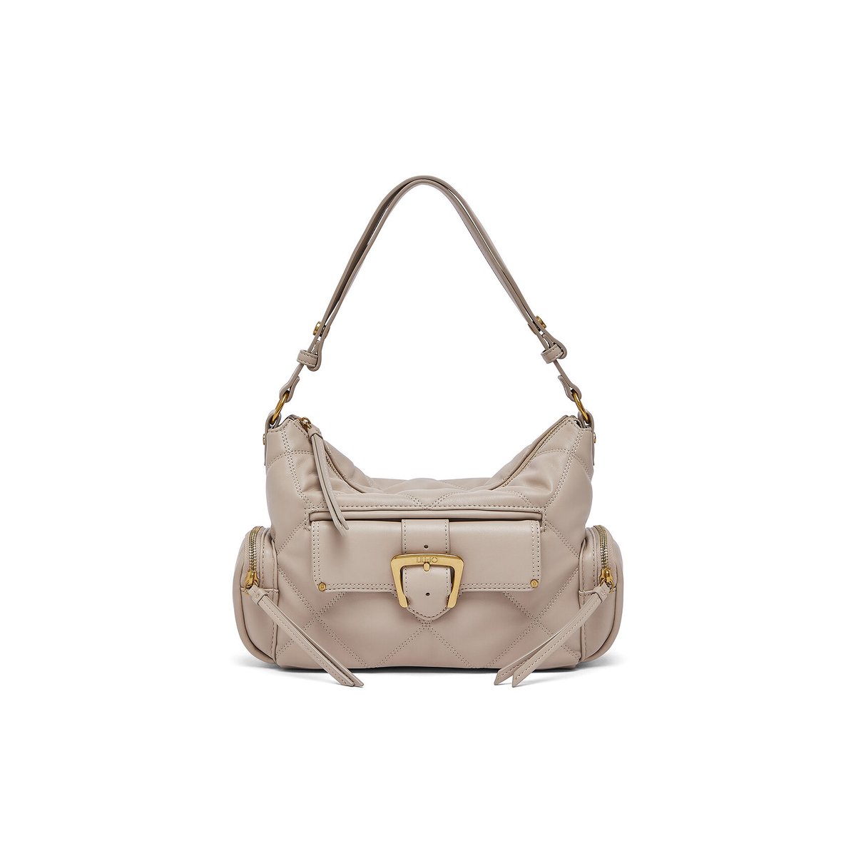Sac hobo format petit matelassé blanc, LIU JO