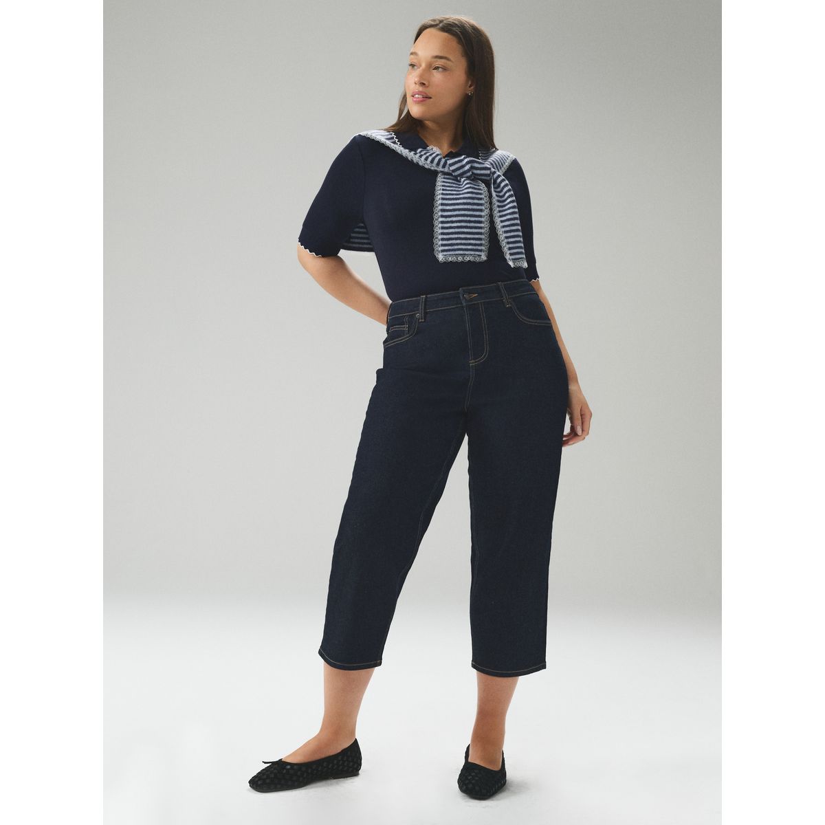 Jean court droit jean brut, NEXT