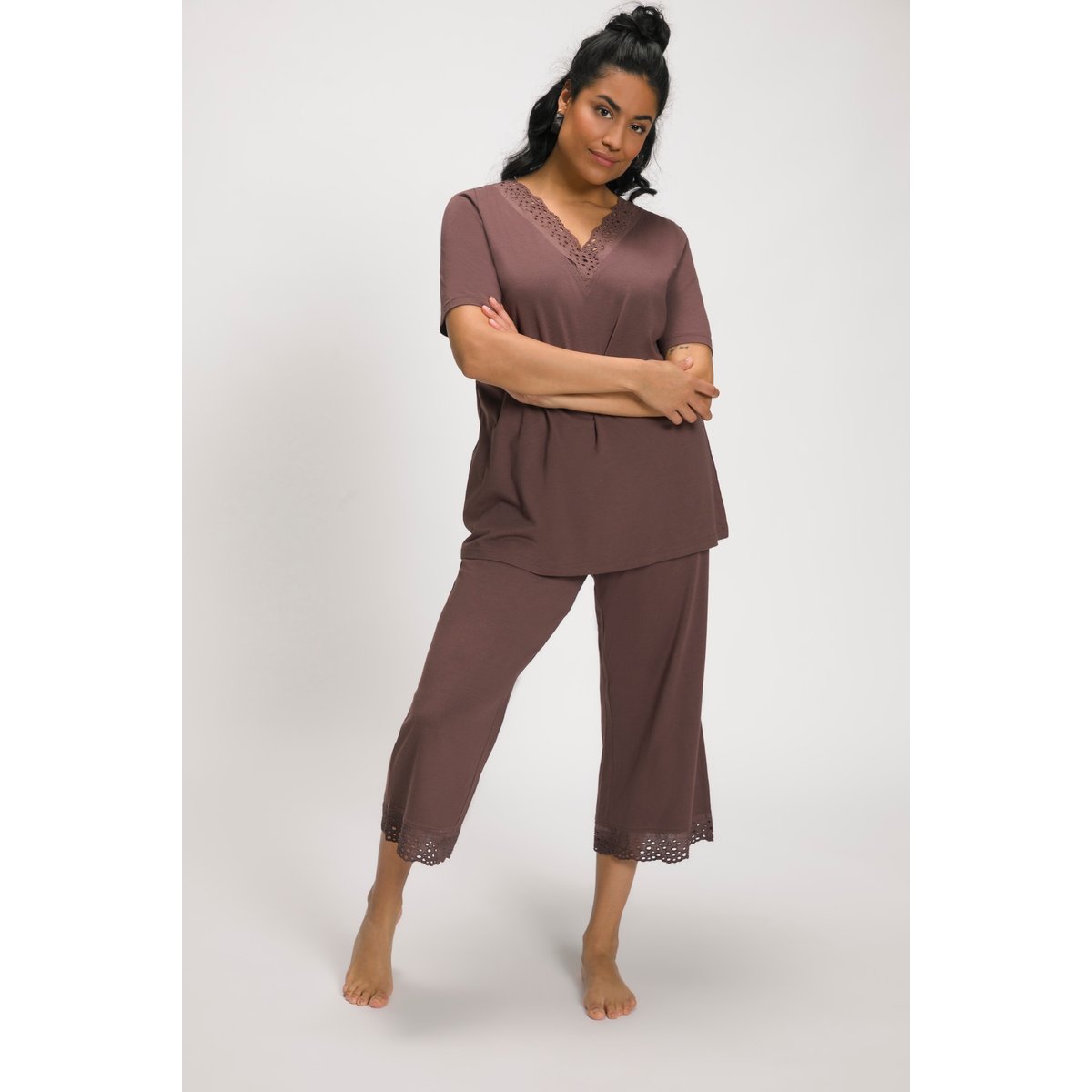 Pyjama en modal mélangé terre, ULLA POPKEN