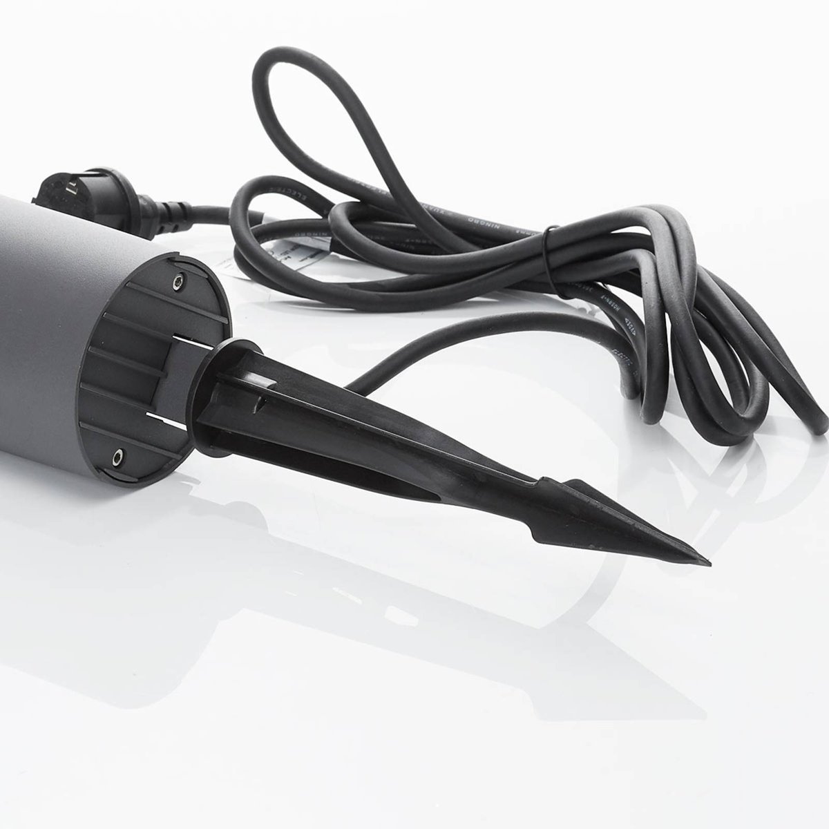 Lampe à planter en aluminium moderneLED gris foncé, LUCANDE