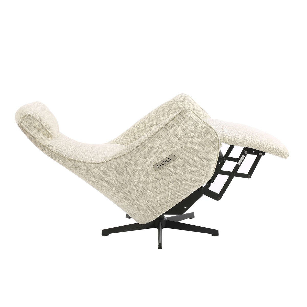 Fauteuil relax électrique tissu COCHYRE beige, BAÏTA
