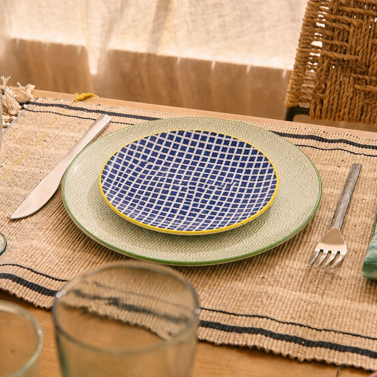 Lot de 6 assiettes à dessert design 3, SABAE multicolore, ARTIME