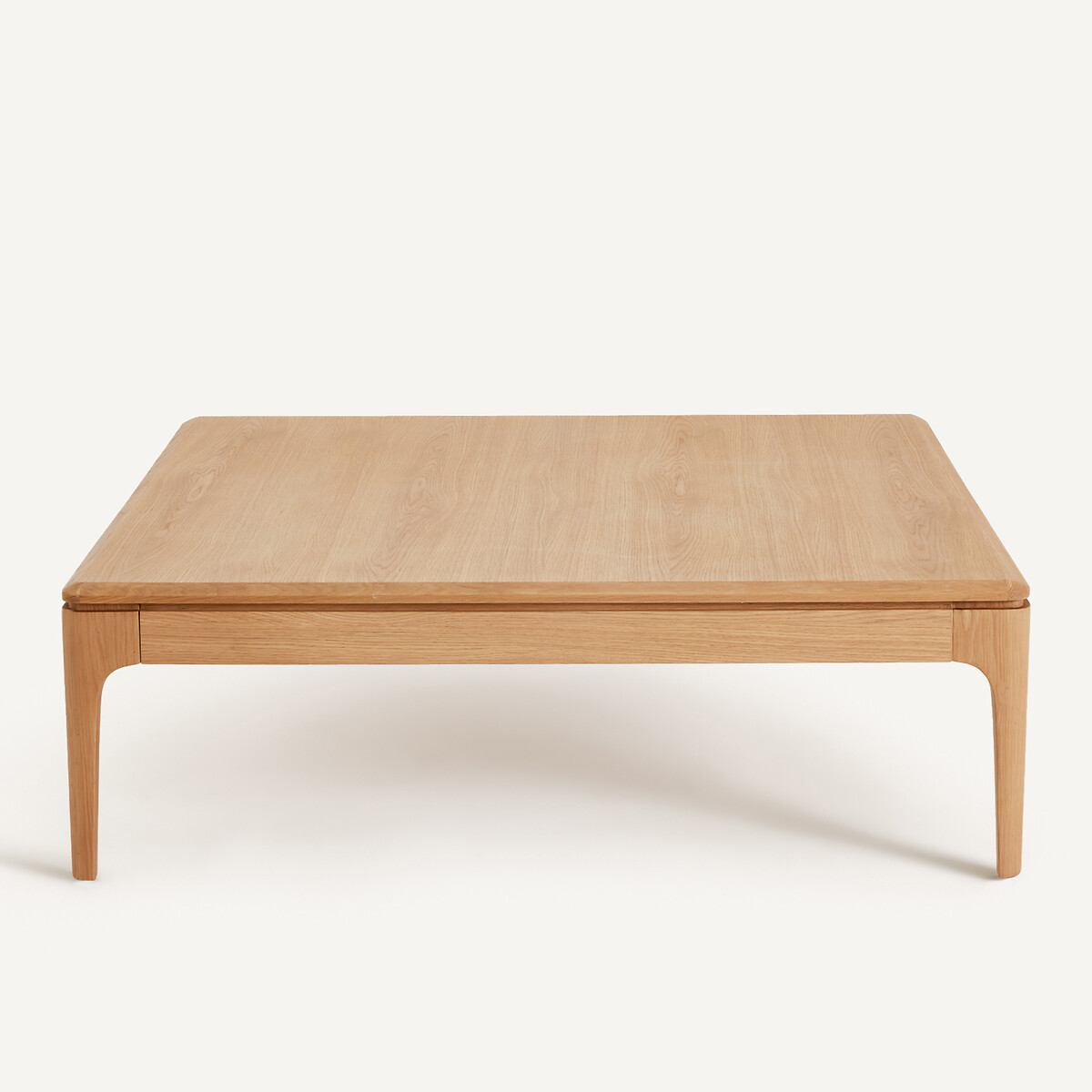 Sanara Solid Oak and Veneer Square Coffee Table with 2 Drawers natural oak, AM.PM