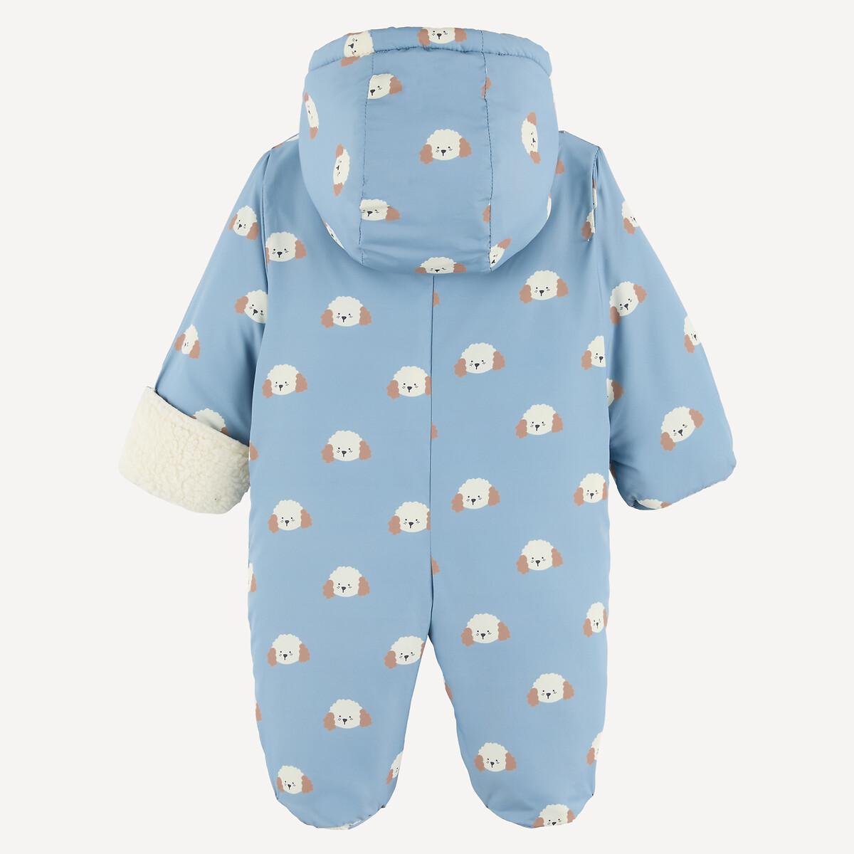 Combipilote à capuche, avec doublure sherpa, imprimé chiens bleu, LA REDOUTE COLLECTIONS