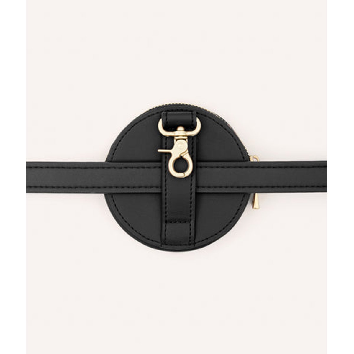 Sac à friandises pour chien en cuir vegan, JALA noir, CAFIDE