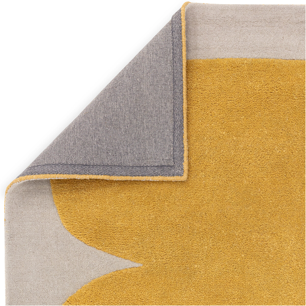 Abstract Sculpt Pattern Rug in 100% Wool ochre, ÉDITÉ