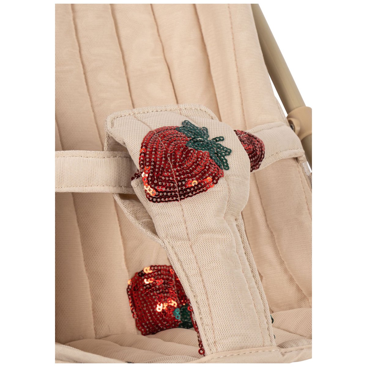 Poussette pour enfant ecru, rouge, vert, KONGES SLOJD