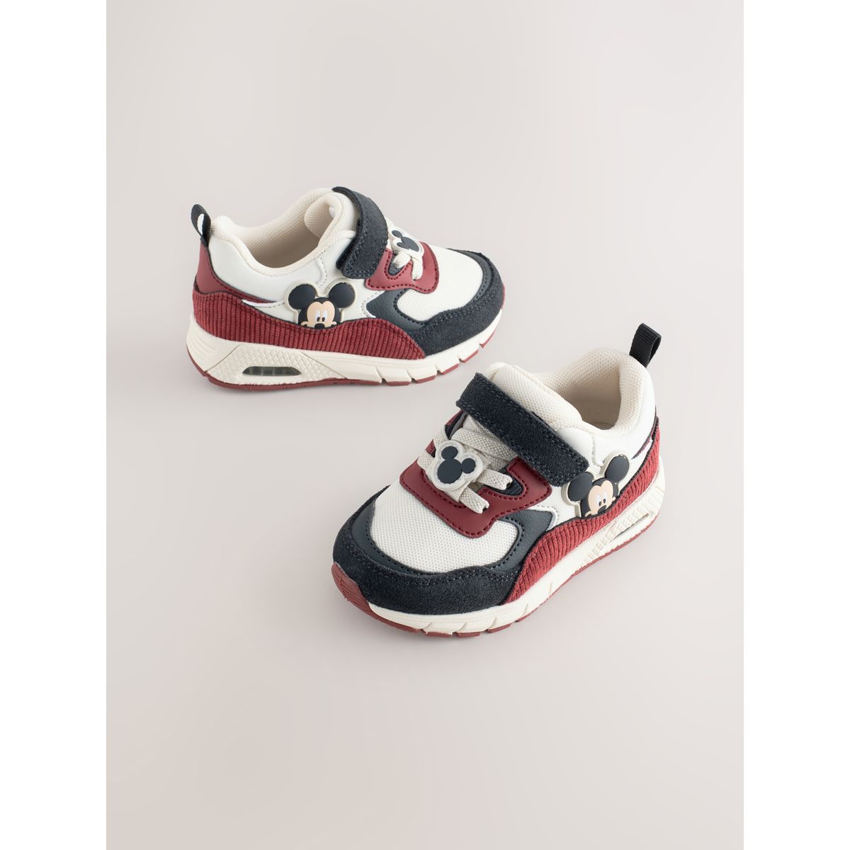 Baskets à lacets élastiques mickey mouse rouge, NEXT