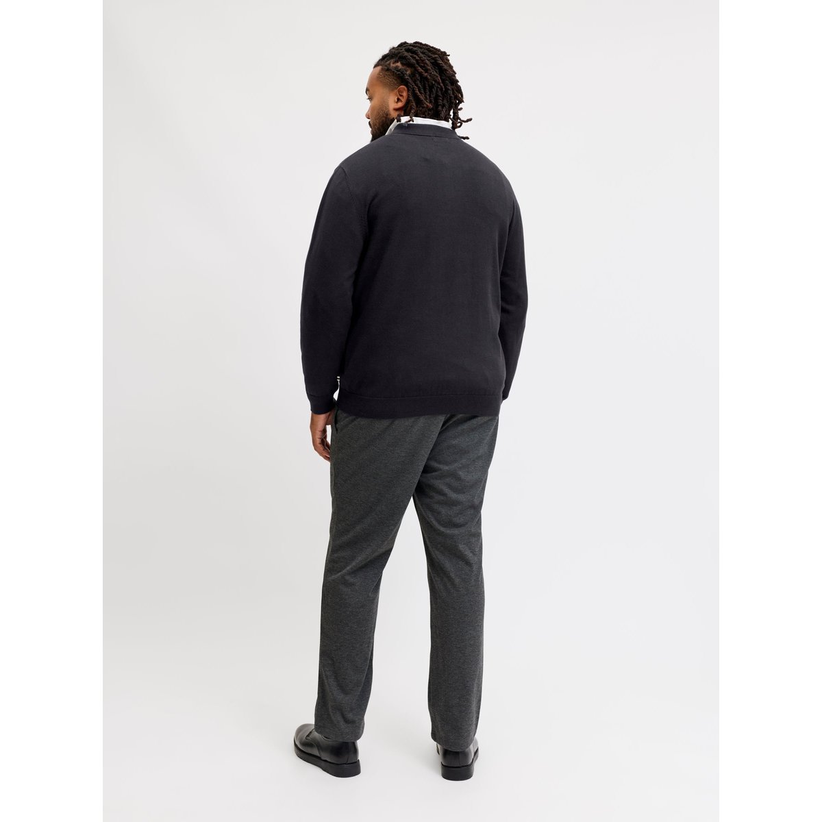 Polo Tricoté noire - black, JACK & JONES