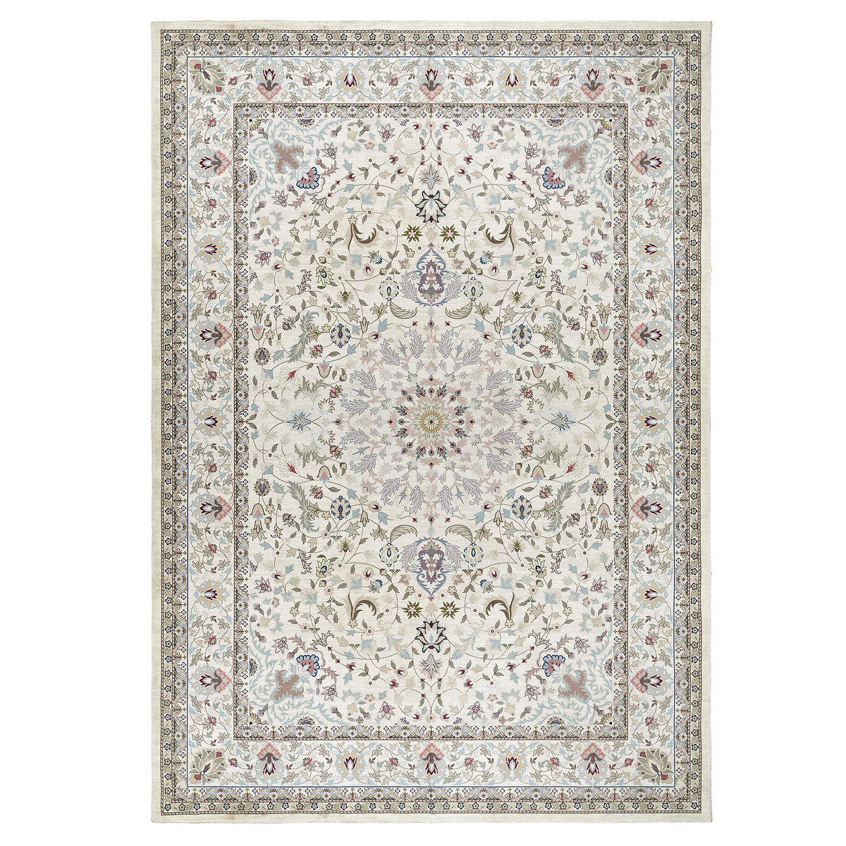 Floral Traditional Machine Washable Rug multi-coloured, SO'HOME