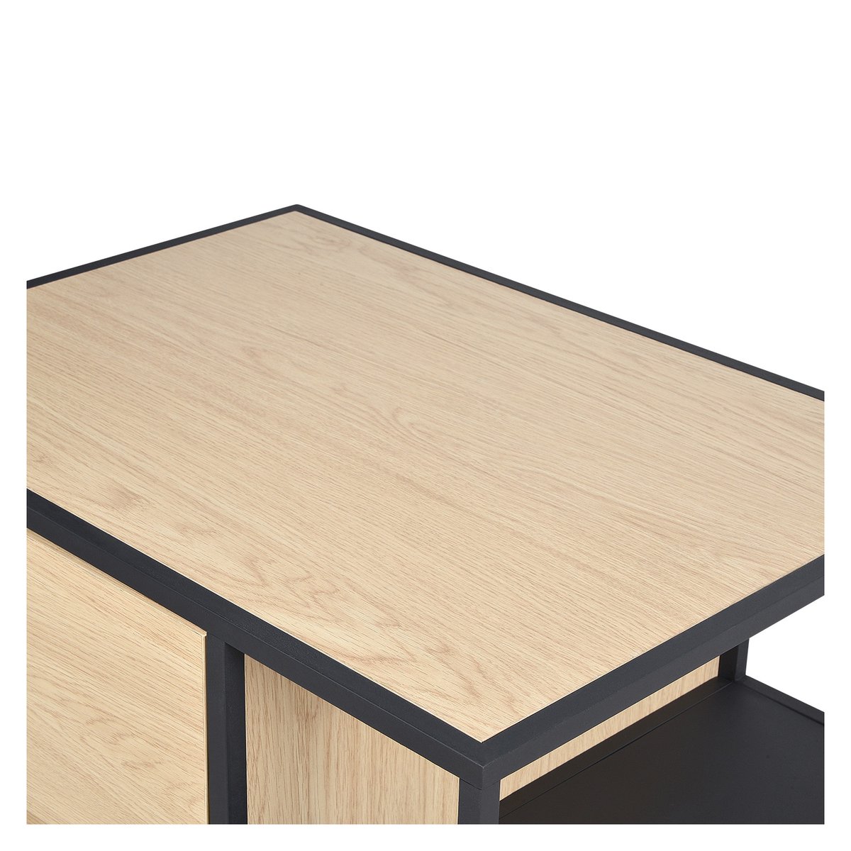 Meuble simple vasque 70 cm EDISSON décor chêne, MOB IN