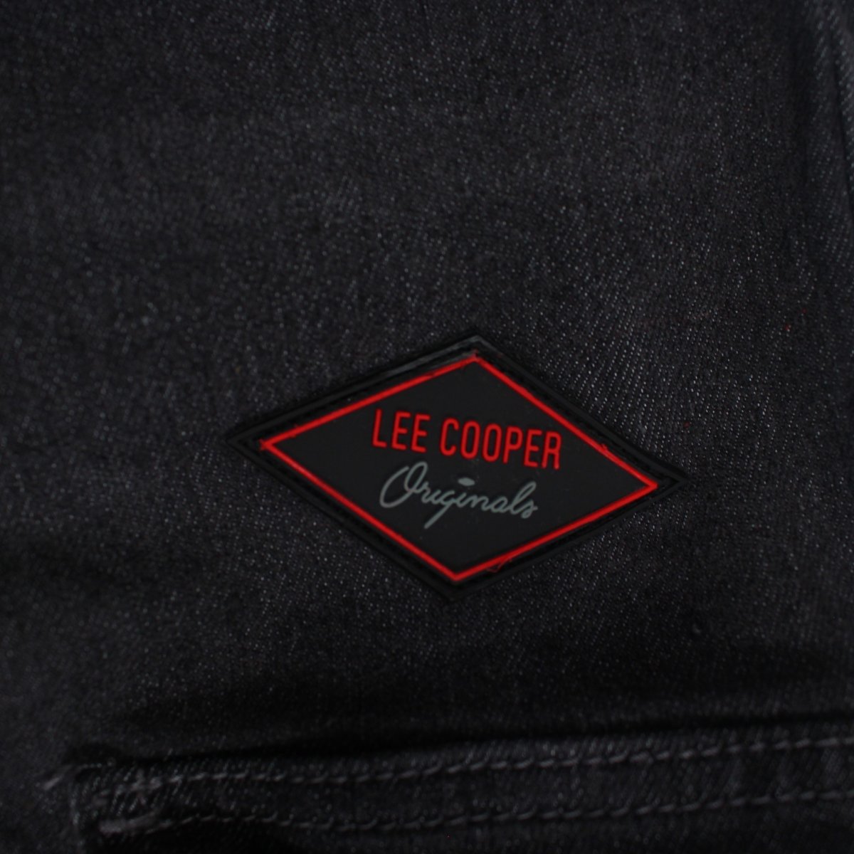 Jean cargo avec poches latérales, coupe droite et taille élastique à cordon SLIM gris, LEE COOPER