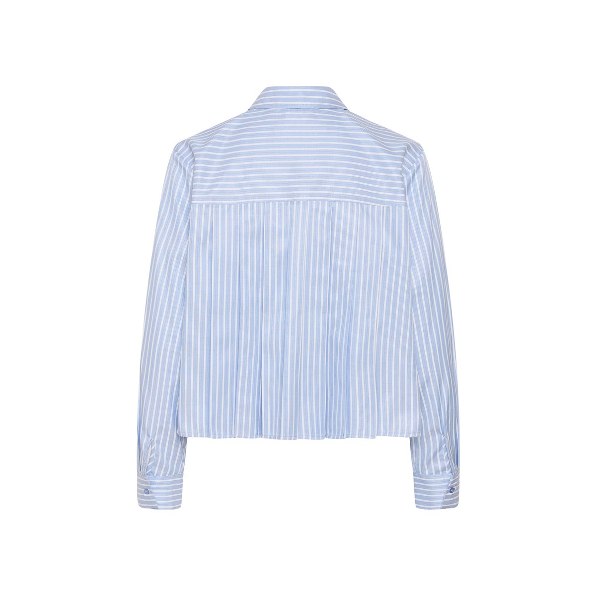 Chemise à manches longues bleu/blanc rayures, CULTURE