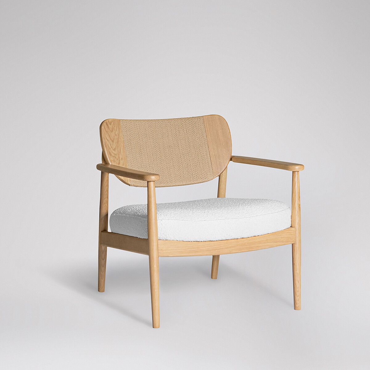 Ashwell Fabric Armchair white, SWOON