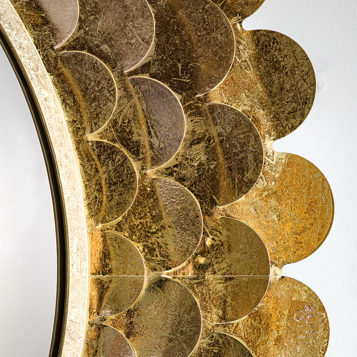 91cm Wiley Decorative Round Mirror in Gold gold-coloured, ÉDITÉ