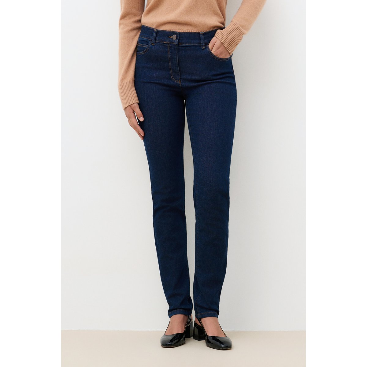 Pantalon slim casual TOMB denim double stone, CAROLL