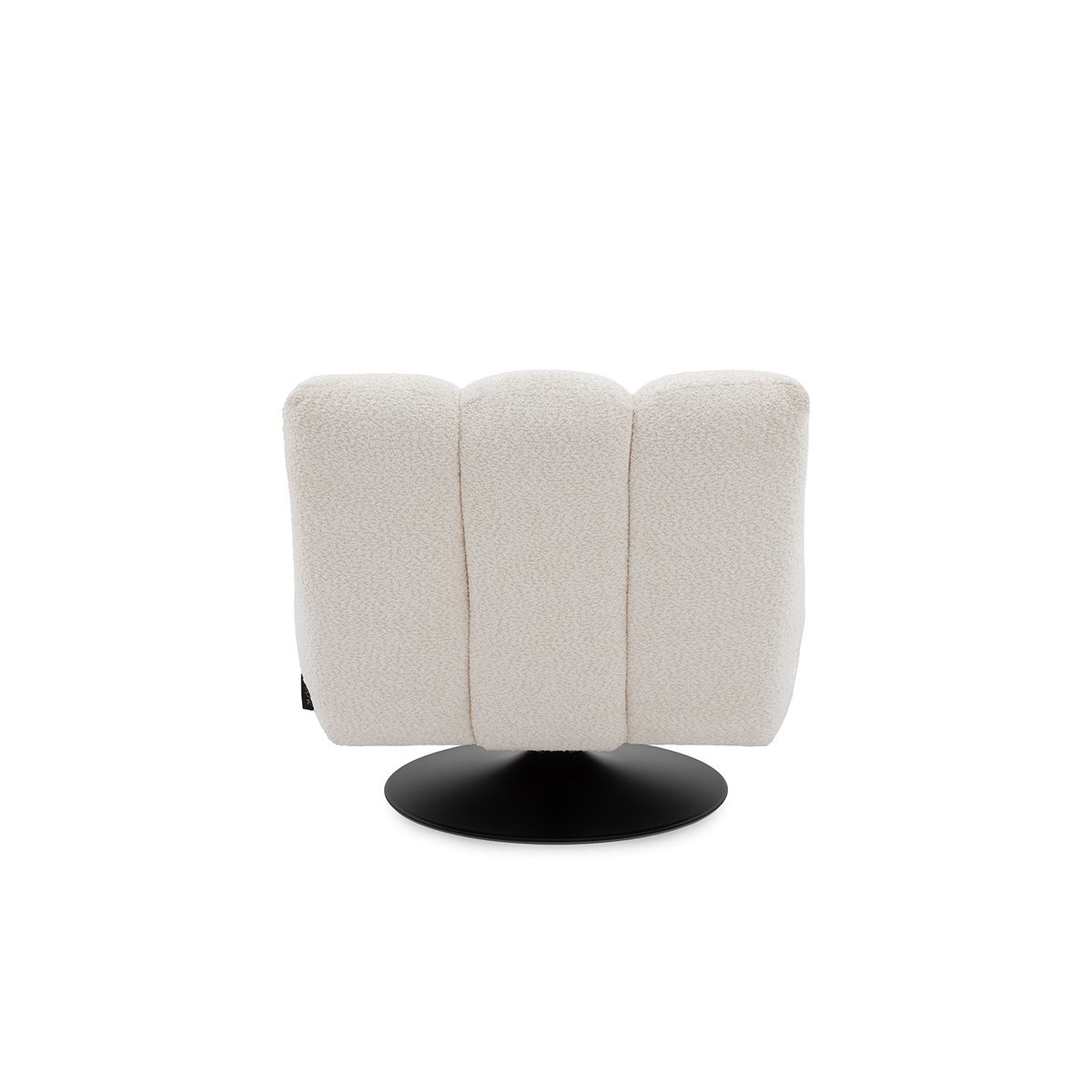 Fauteuil tissu bouclette, JANISSAIRE blanc, BOBOCHIC