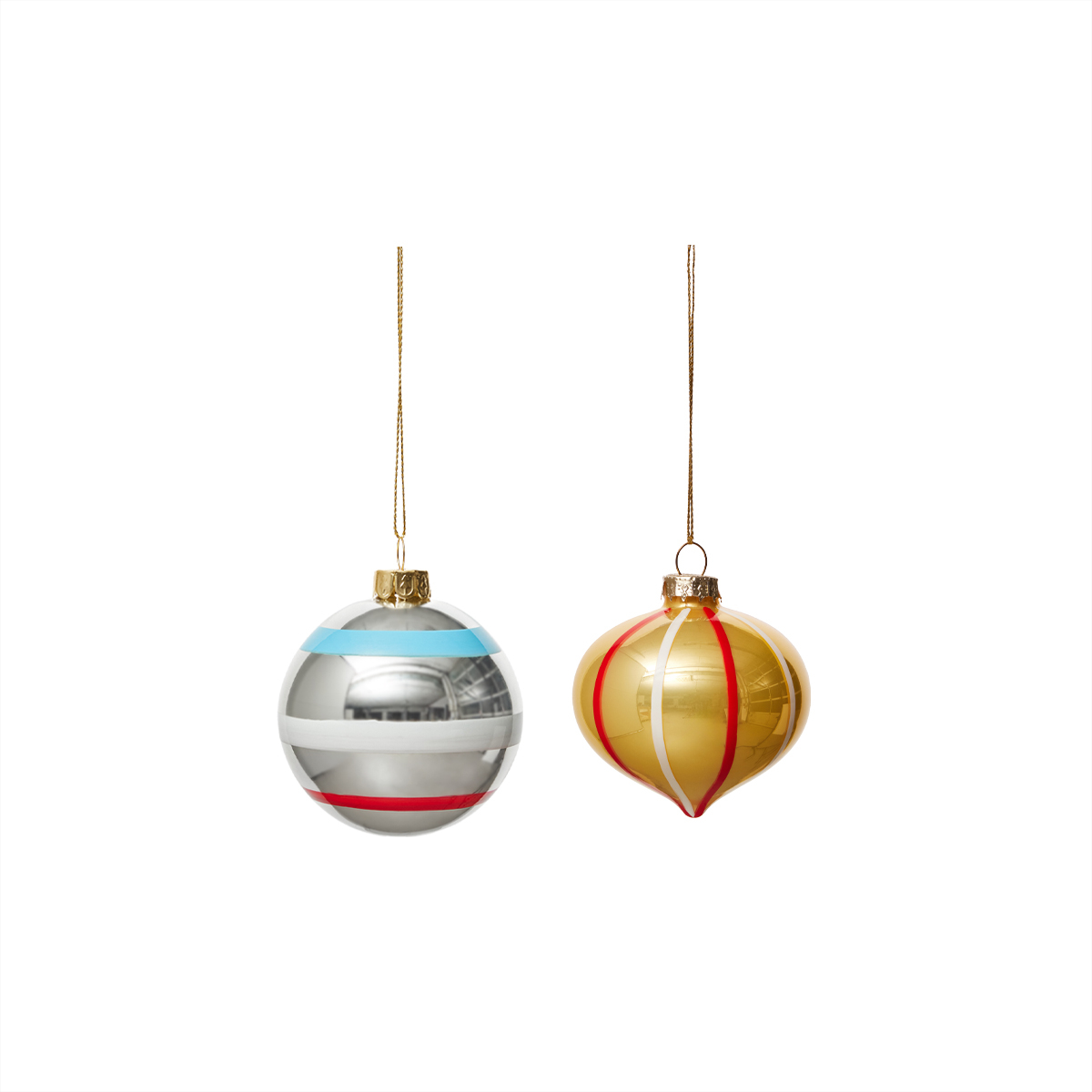 Décoration de Noël en verre LIVING bleu clair, OYOY LIVING DESIGN