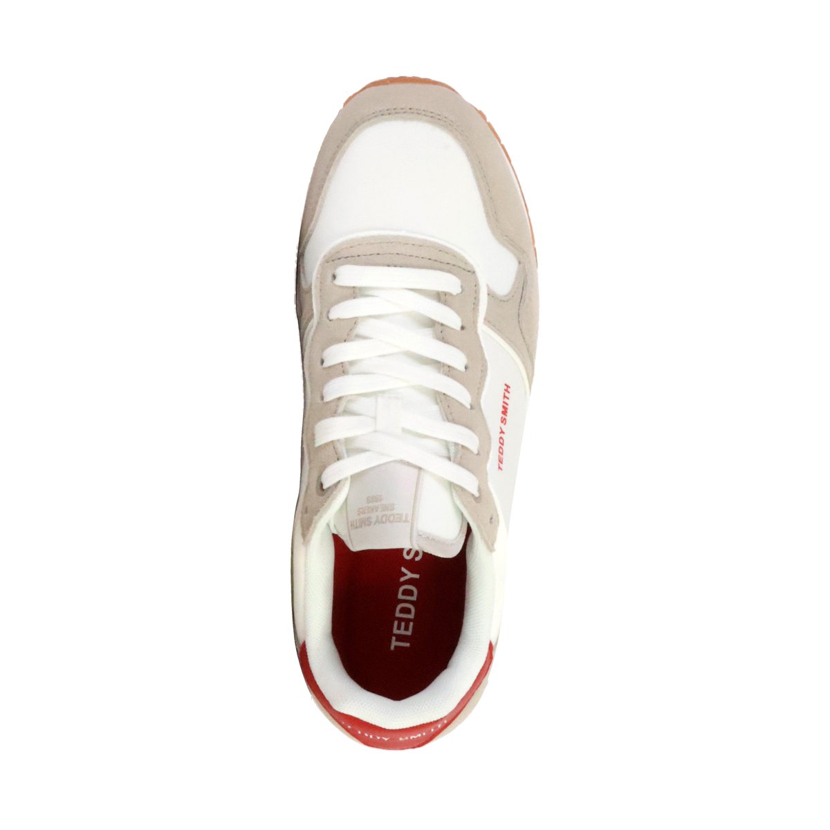 Basket Cuir Teddy Smith blanc, TEDDY SMITH