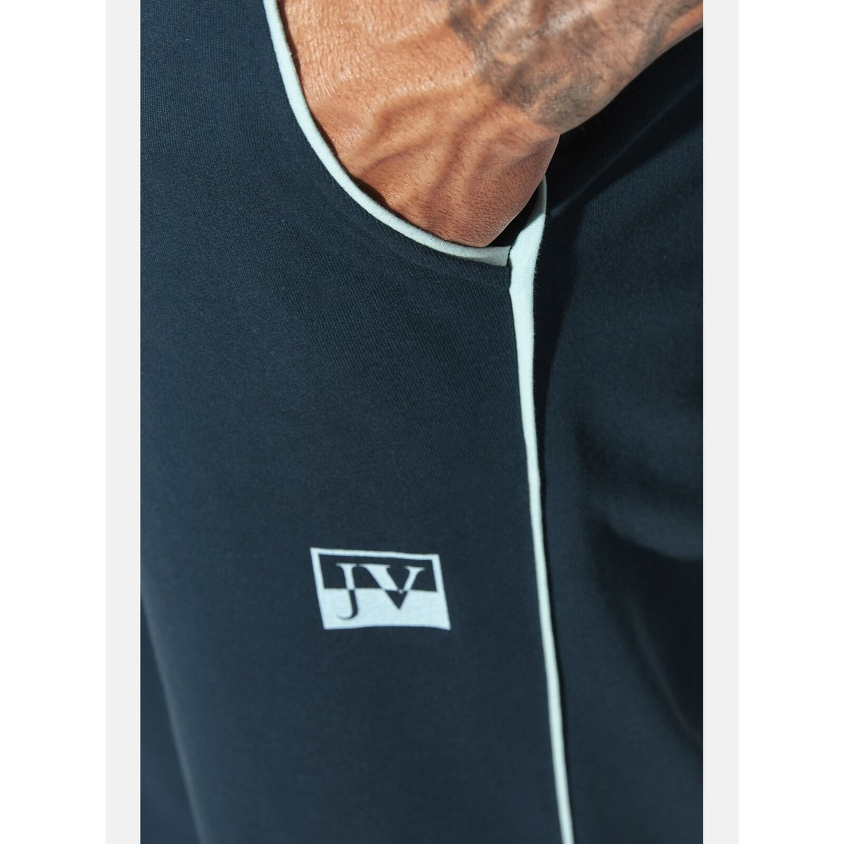 Pantalon de jogging RENTIUS petrole, JAN VANDERSTORM
