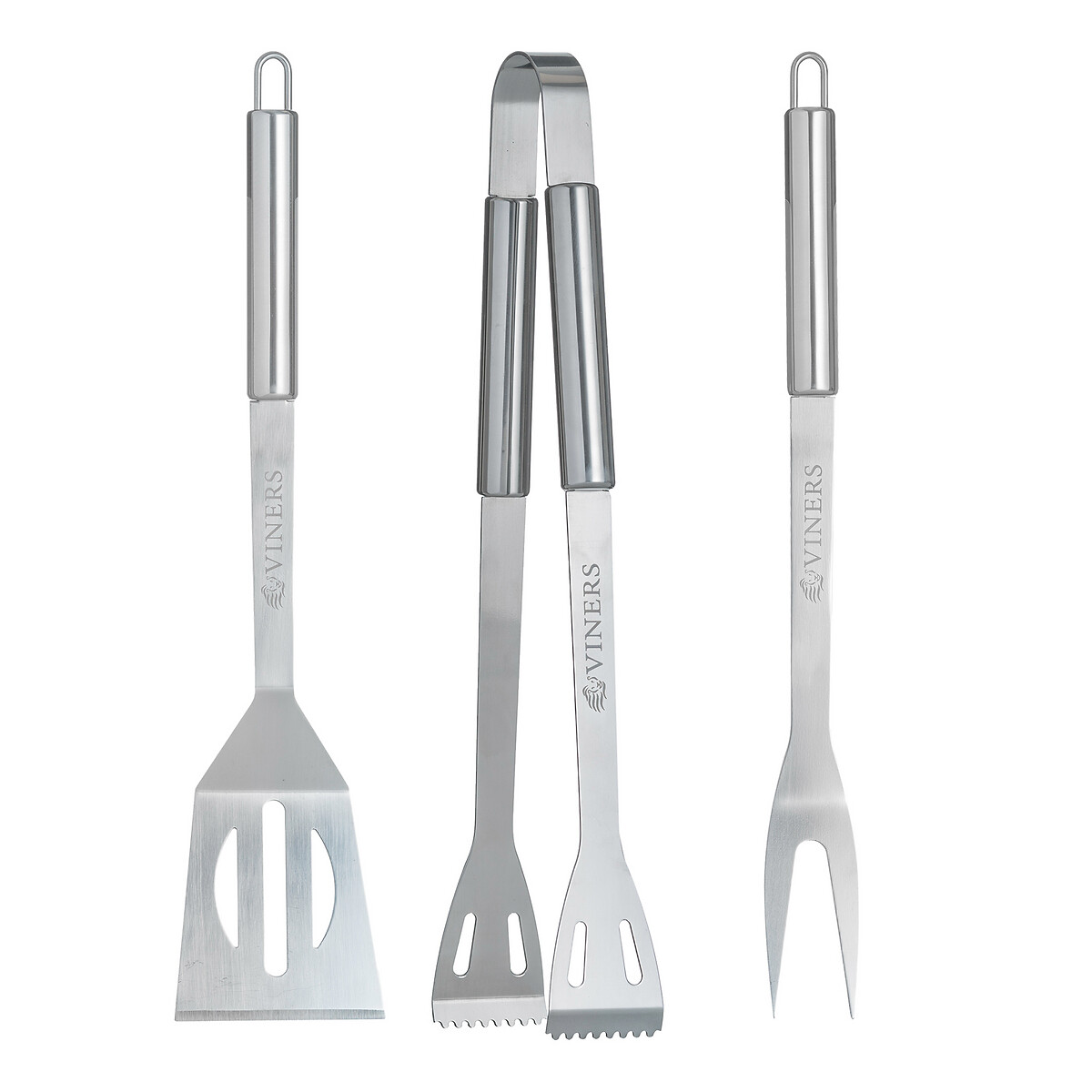 3-Piece Everyday BBQ Set silver-coloured, VINERS