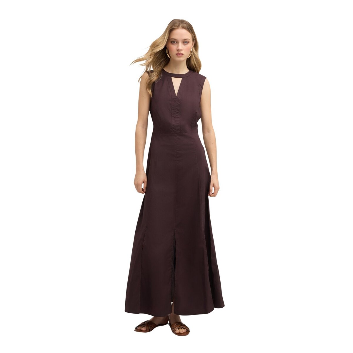 Robe ligne A marron, MOTIVI