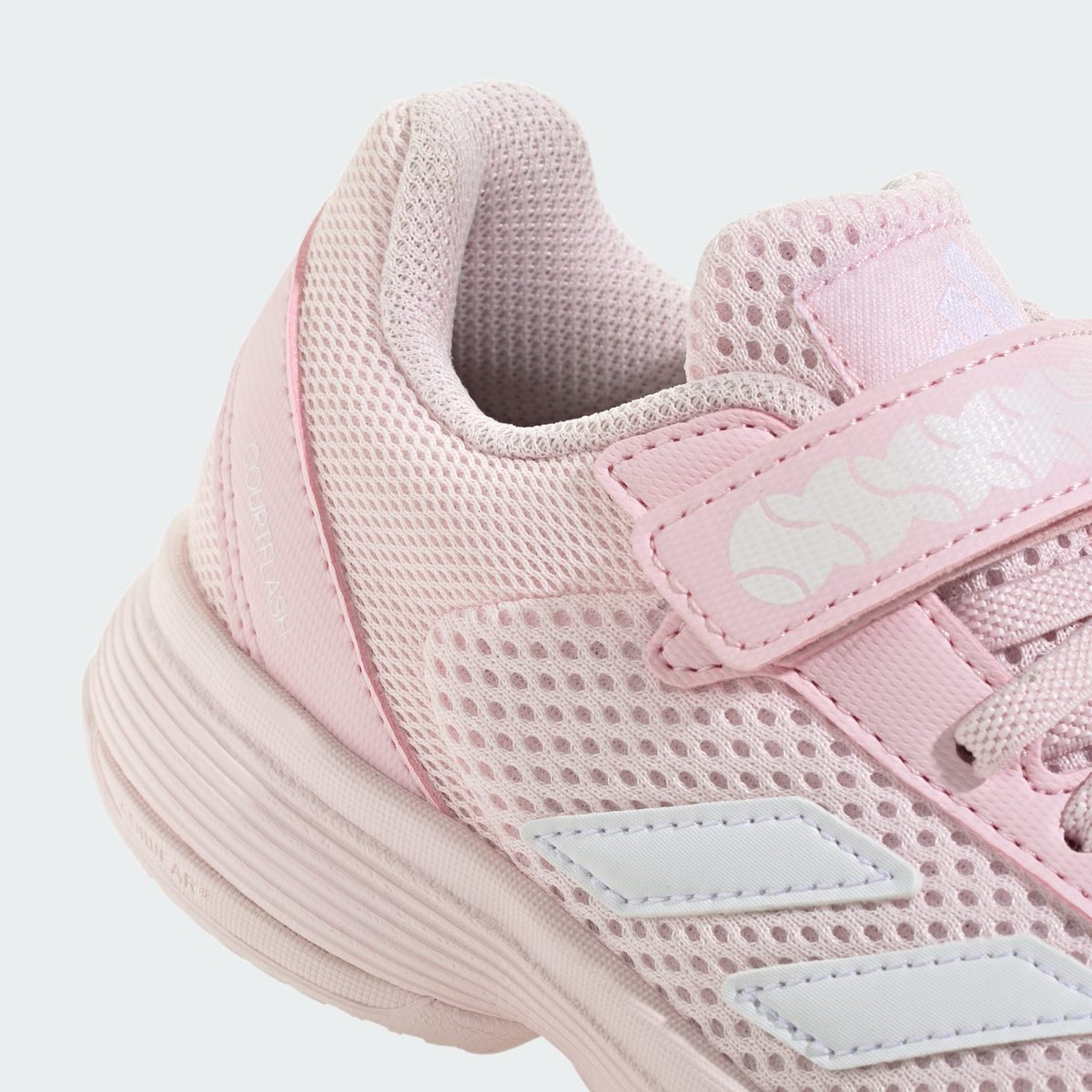 Chaussure De Tennis À Scratch Courtflash Enfants Chaussure De Tennis À Scratch Courtflash Enfants distilled pink / cloud white / distilled pink, adidas Performance