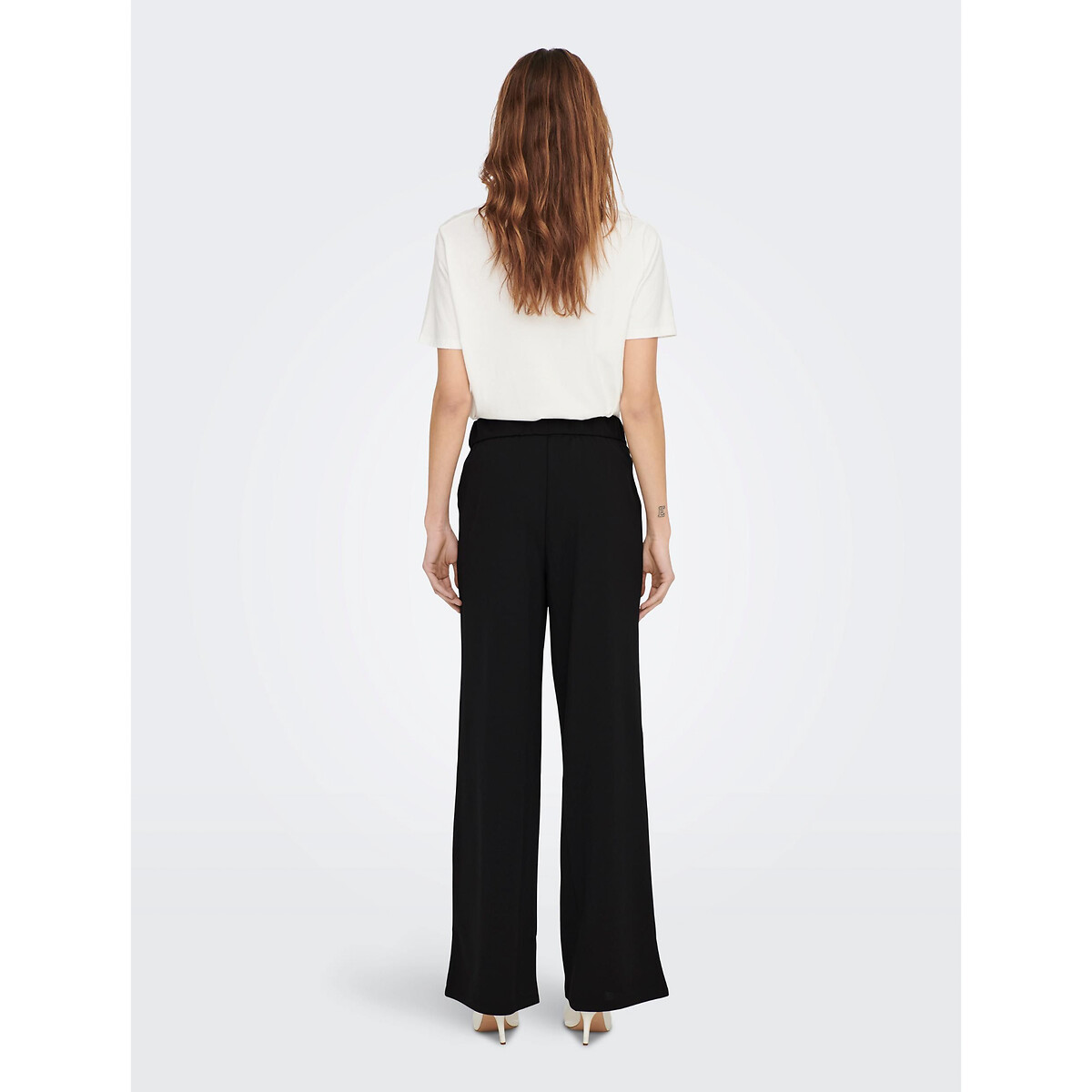 Pleat Front Trousers with Wide Leg black, ONLY