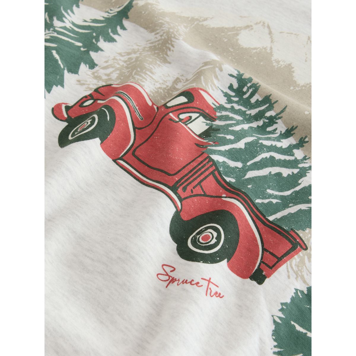 Sweat et pyjama en flanelle noël famille camion rouge, NEXT