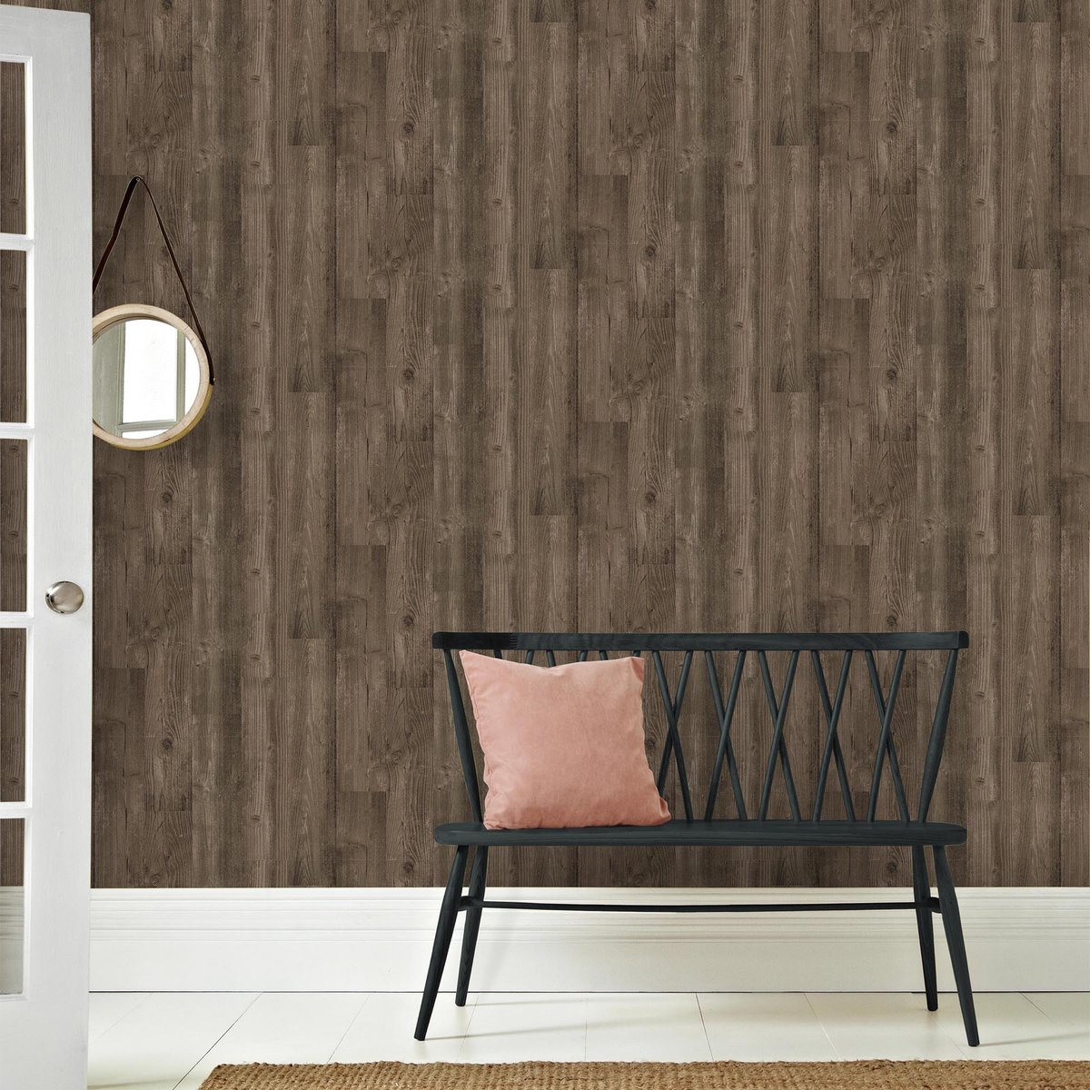 Papier peint Bois Deluxe marron, SUPERFRESCO EASY