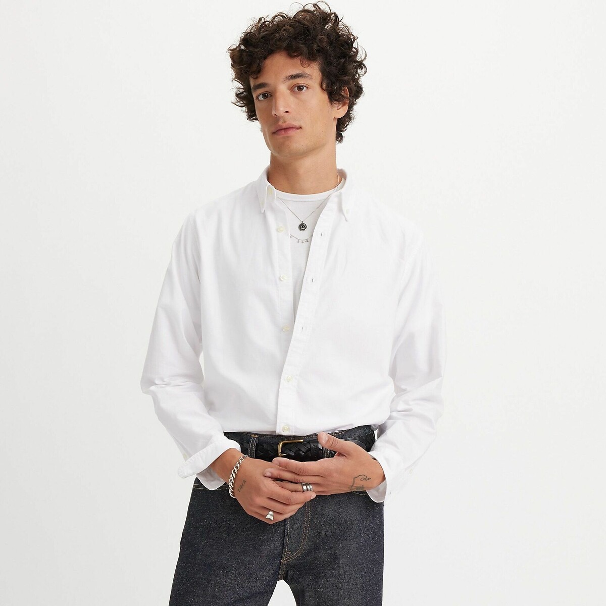 Chemise Oxford Relaxed col boutonné blanc, LEVI'S