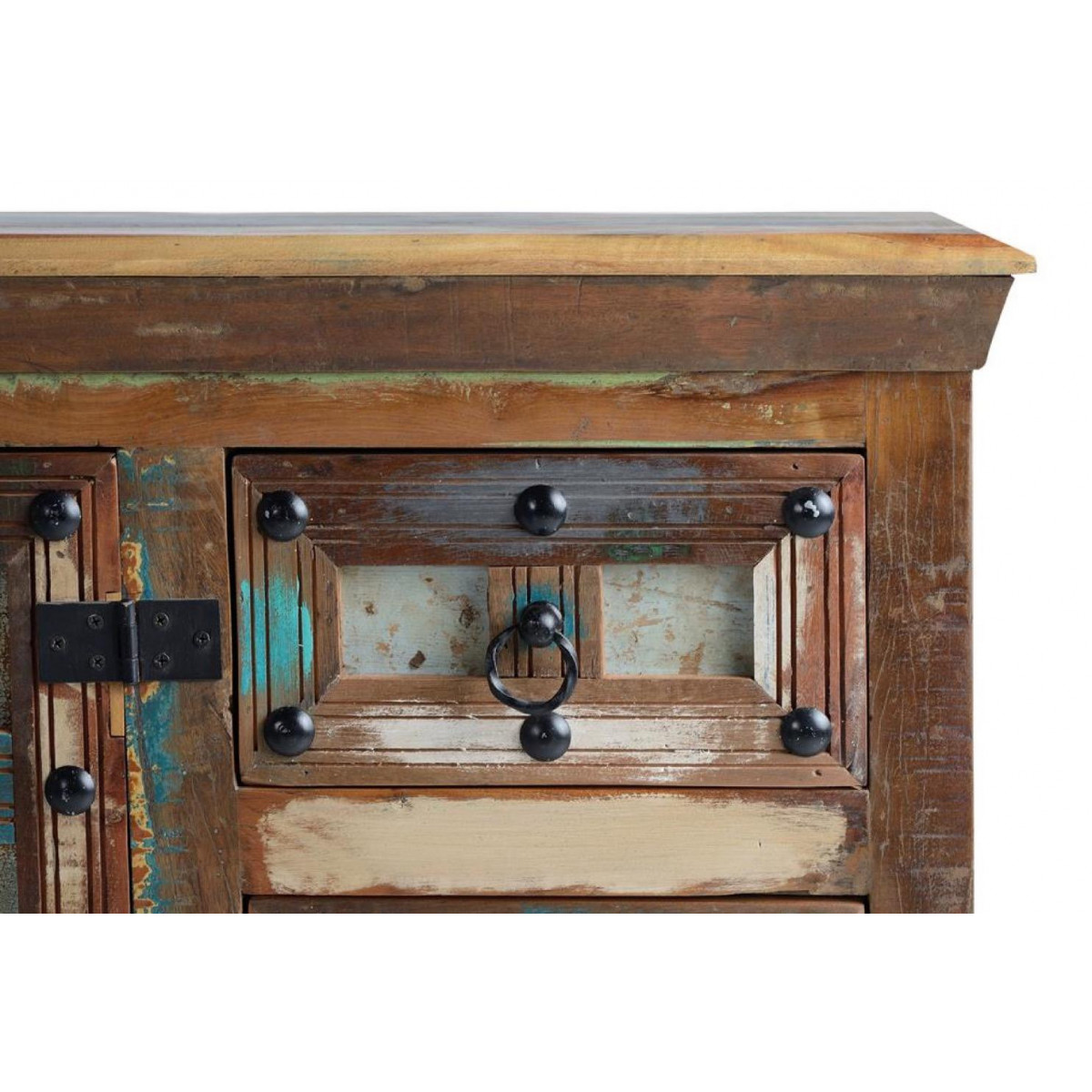 Buffet 3 tiroirs marron, DECORATION D’AUTREFOIS