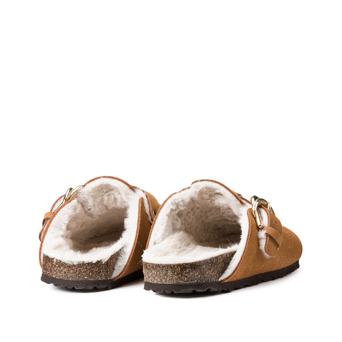 Suede Clog Mules camel, LA REDOUTE COLLECTIONS