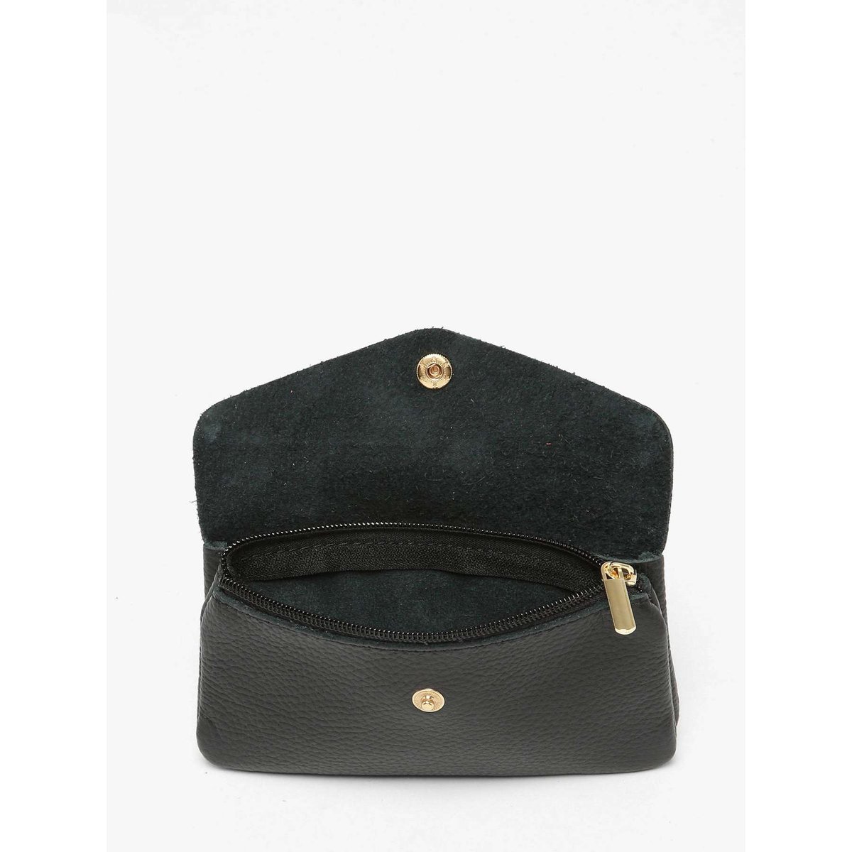 Porte-monnaie Caviar cuir nero, MILANO