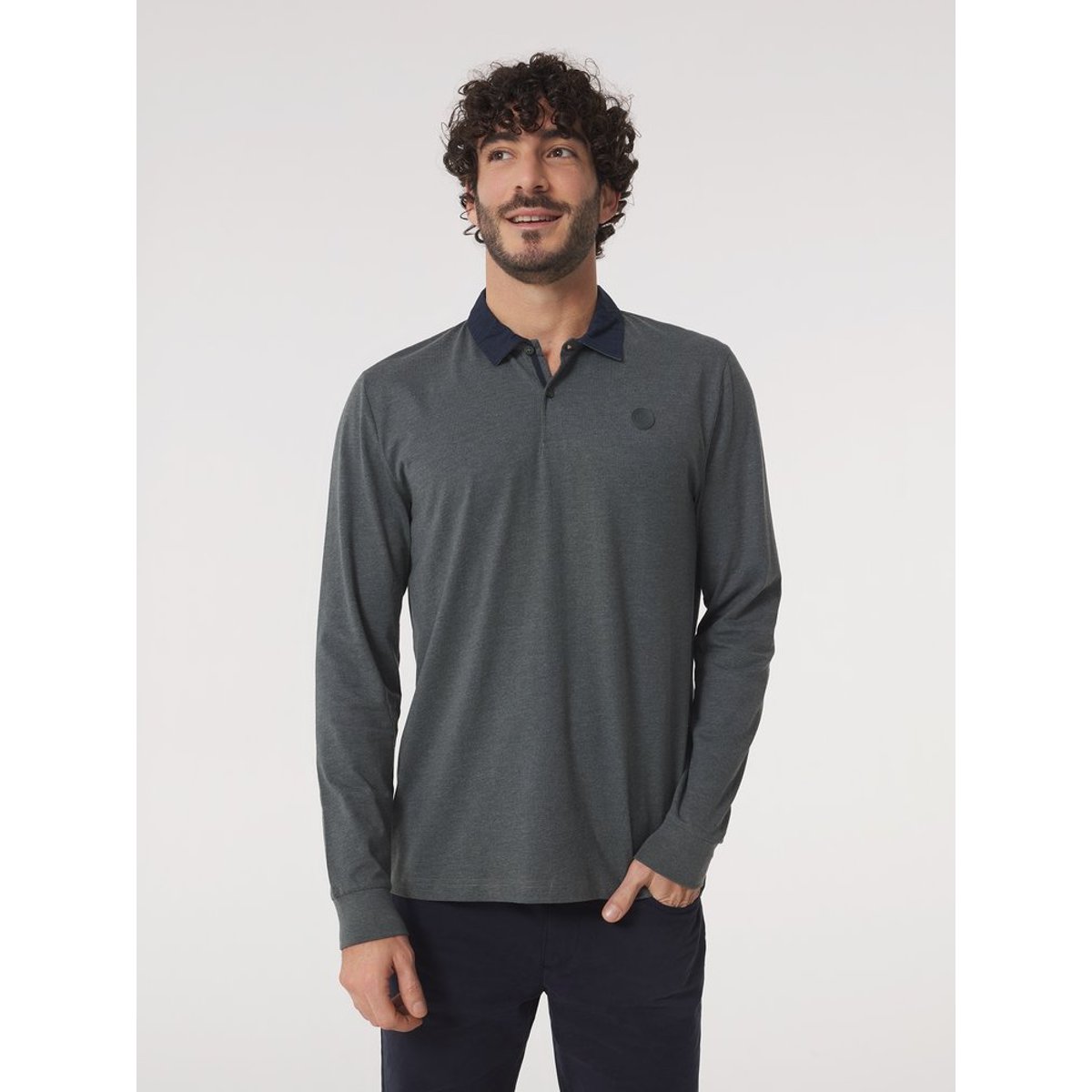 Polo manches longues PEKANPOL sapin, TBS