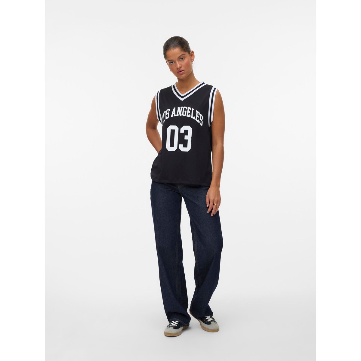 Top noire - black, VERO MODA